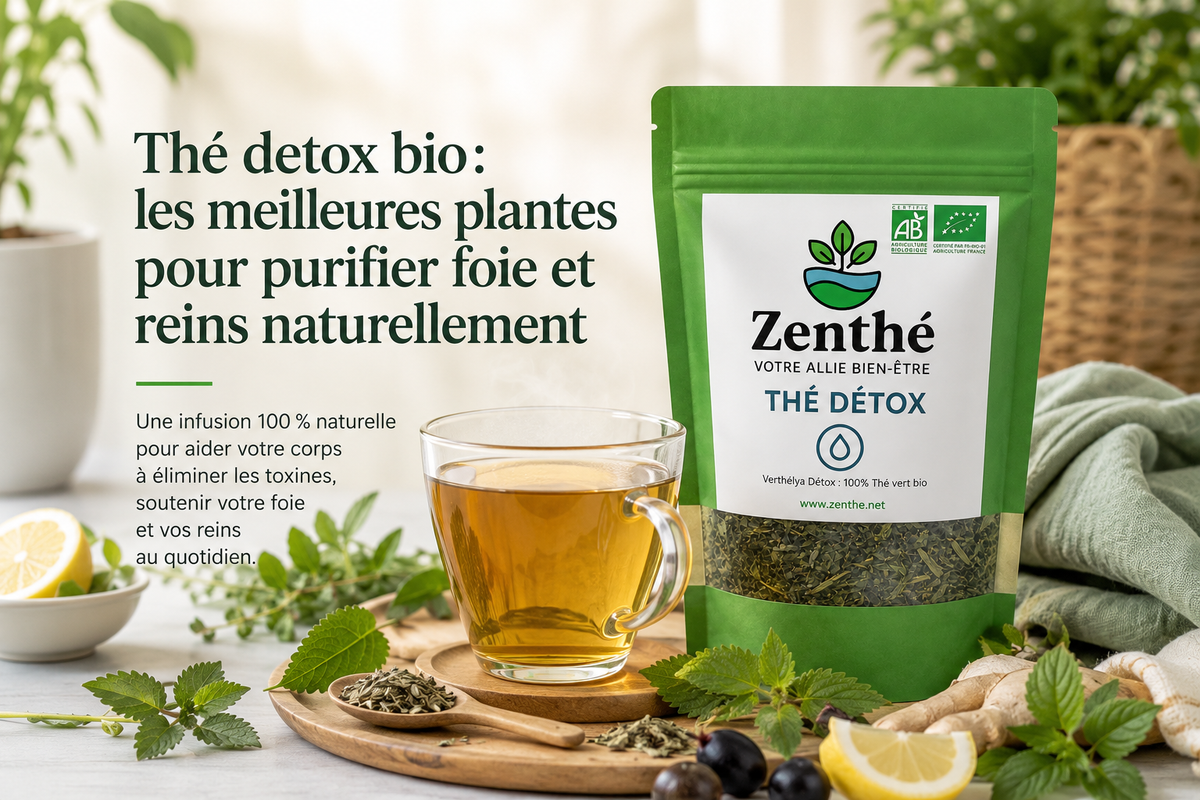 Thé, infusion et tisane detox bio : les meilleures plantes pour purifier foie et reins