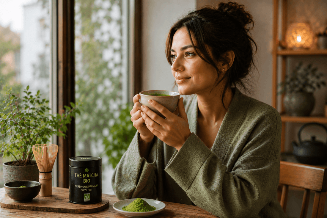 Matcha bio certifié AB ZenThé — poudre thé vert japonais bienfaits