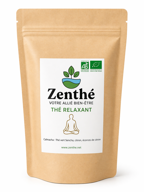 Calmacha bio infusettes - thé vert Sencha citron et écorces - clarté mentale ZenThé
