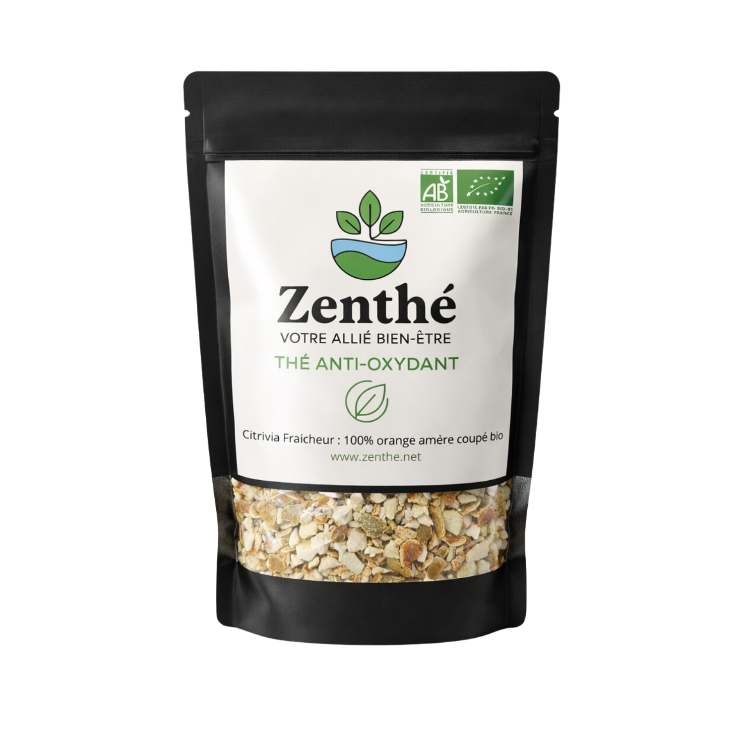 Citrivia Fraîcheur bio en vrac - zestes d'orange amère Citrus aurantium coupés séchés - ZenThé