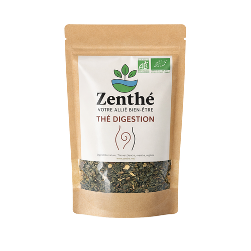 Digestéa bio en vrac - pomme fenouil camomille ortie citronnelle feuilles de mûre - ZenThé