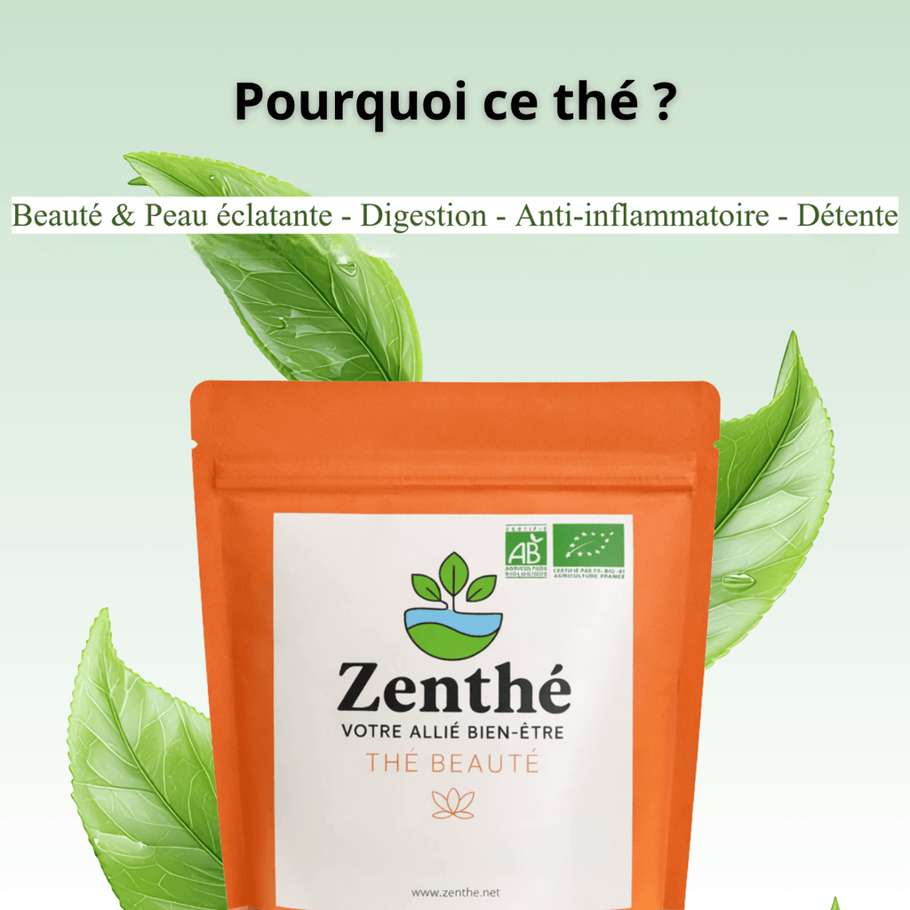 Epiderme Zen glacée pomme menthe concombre - tisane beauté spa estivale bio sans caféine_