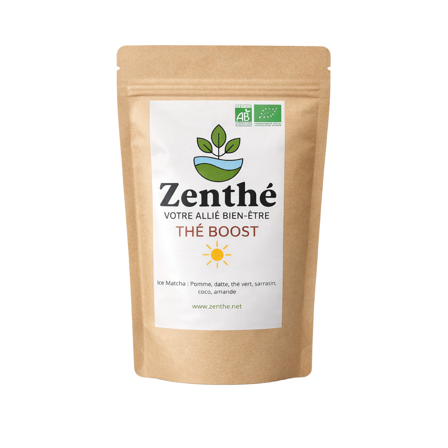 Ice Matcha bio en vrac - thé vert Sencha, pomme, datte et coco - ZenThé