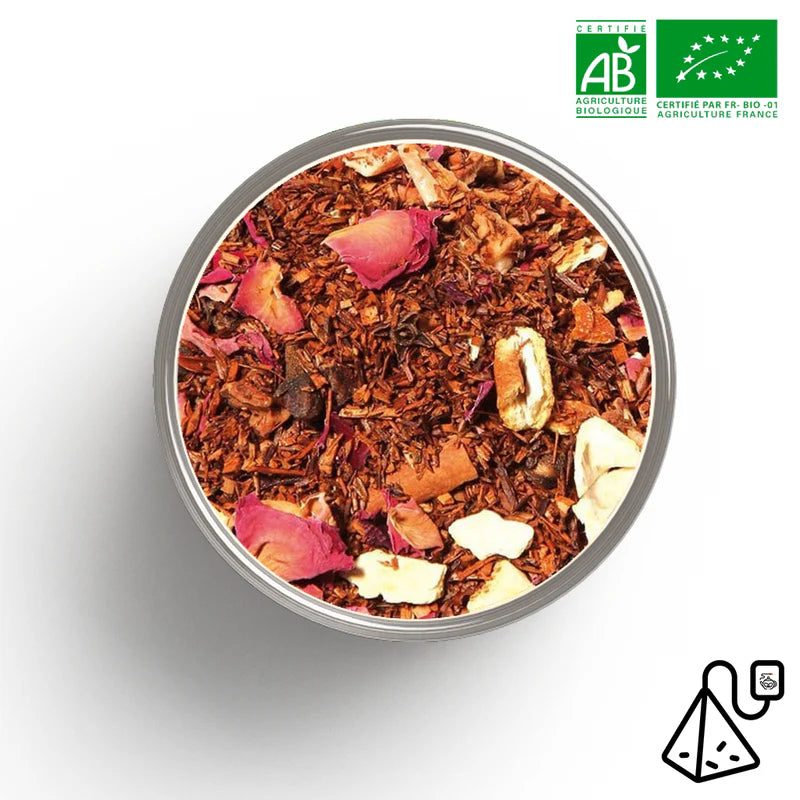Tasse de rooibos fit bio épicé cannelle orange - métabolisme sans caféine