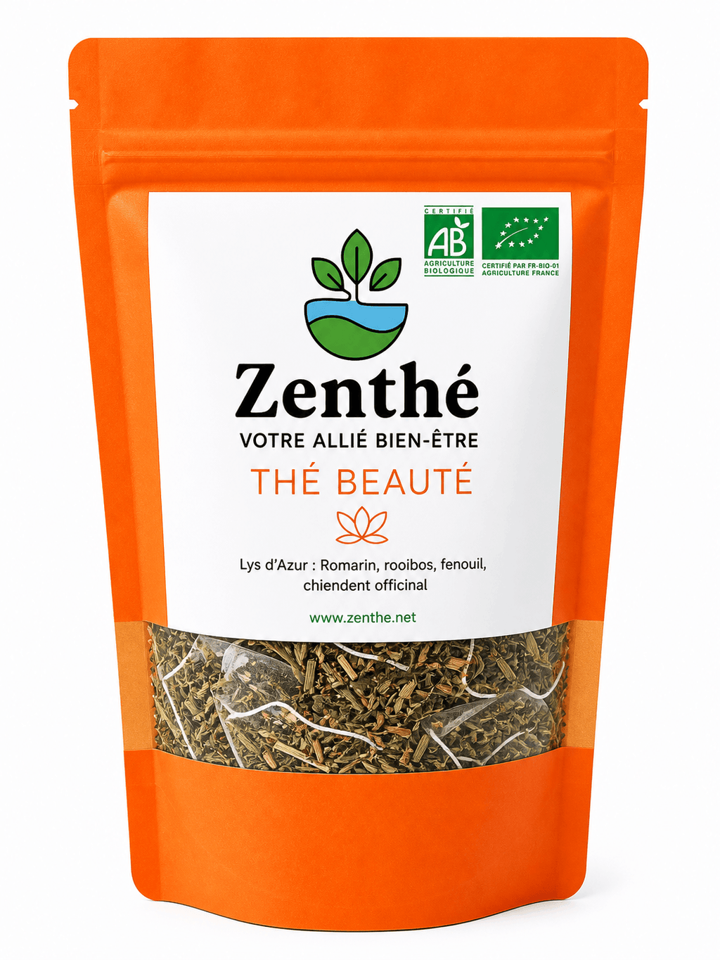 Lys d'Azur bio vrac - romarin rooibos fenouil chiendent - détox douce beauté peau soir