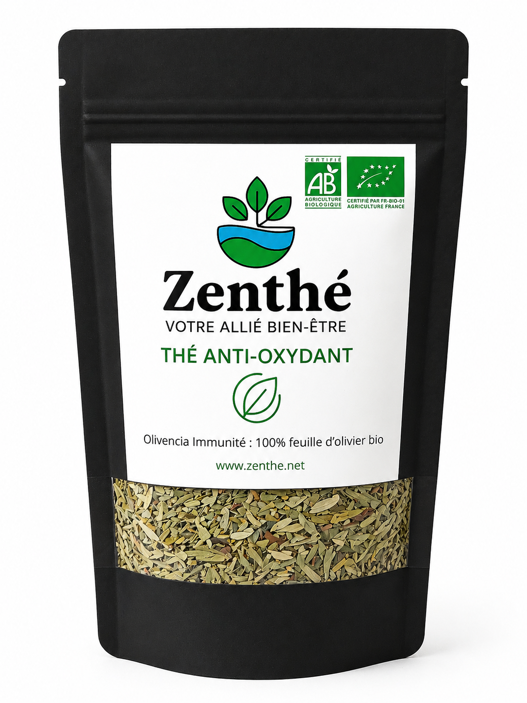 Olivencia Immunité bio en vrac - feuilles d'olivier Olea europaea coupées séchées - ZenThé