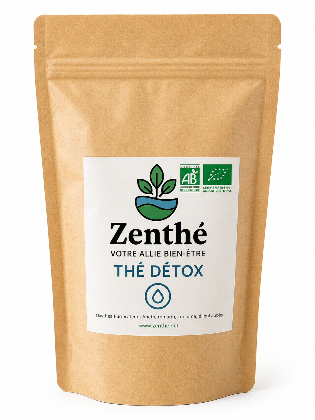 Oxythéa Purificateur bio infusettes - romarin curcuma aneth tilleul aubier détox foie - ZenThé