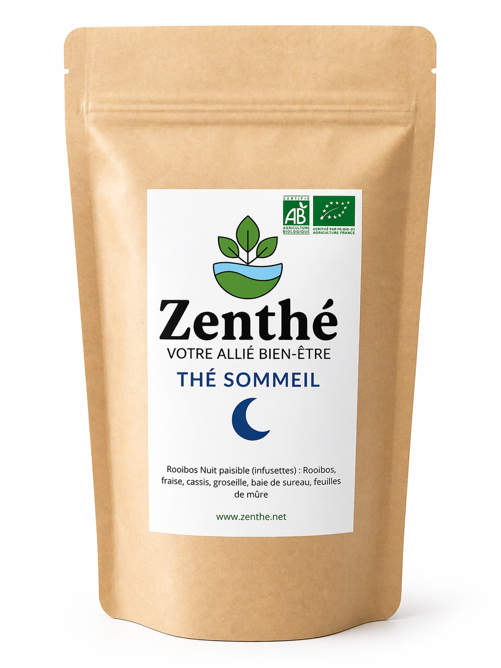 Rooibos Nuit Paisible bio infusettes - fraise cassis groseille sureau mûre - ZenThé