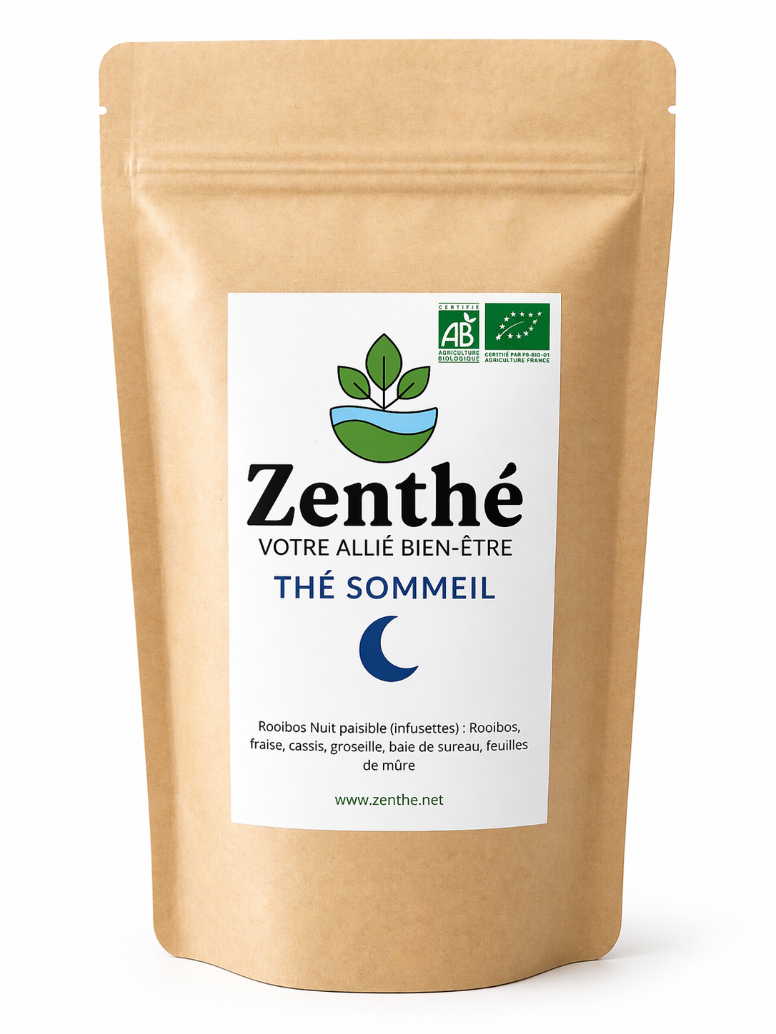 Rooibos Nuit Paisible bio infusettes - fraise cassis groseille sureau mûre - ZenThé