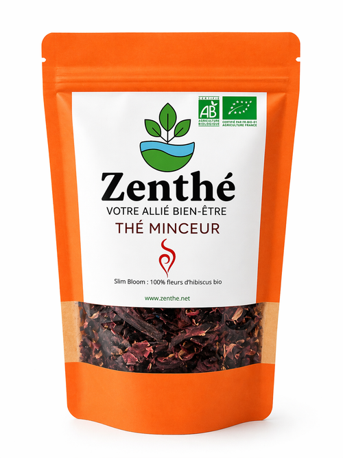 Slim Bloom bio fleurs d'hibiscus en vrac - drainage minceur et détox - ZenThé