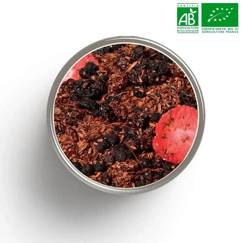 Tasse Thédermis bio rouge-grenat - beauté peau fruits rouges resvératrol anthocyanes microcirculation