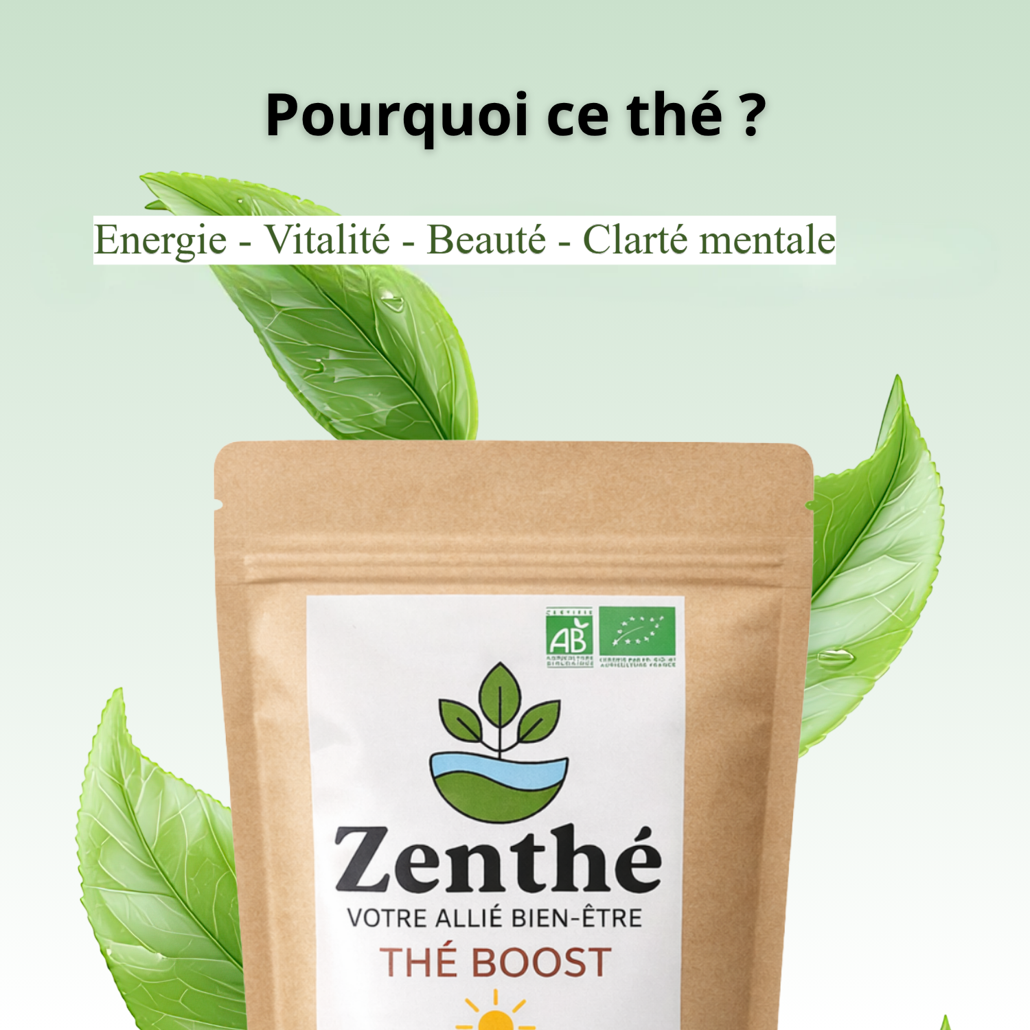 Earl Grey latte bio avec lait d'avoine et pétales de bleuet séchés