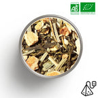 Tasse de Calmacha bio le matin - thé vert Sencha citron L-théanine relaxation active