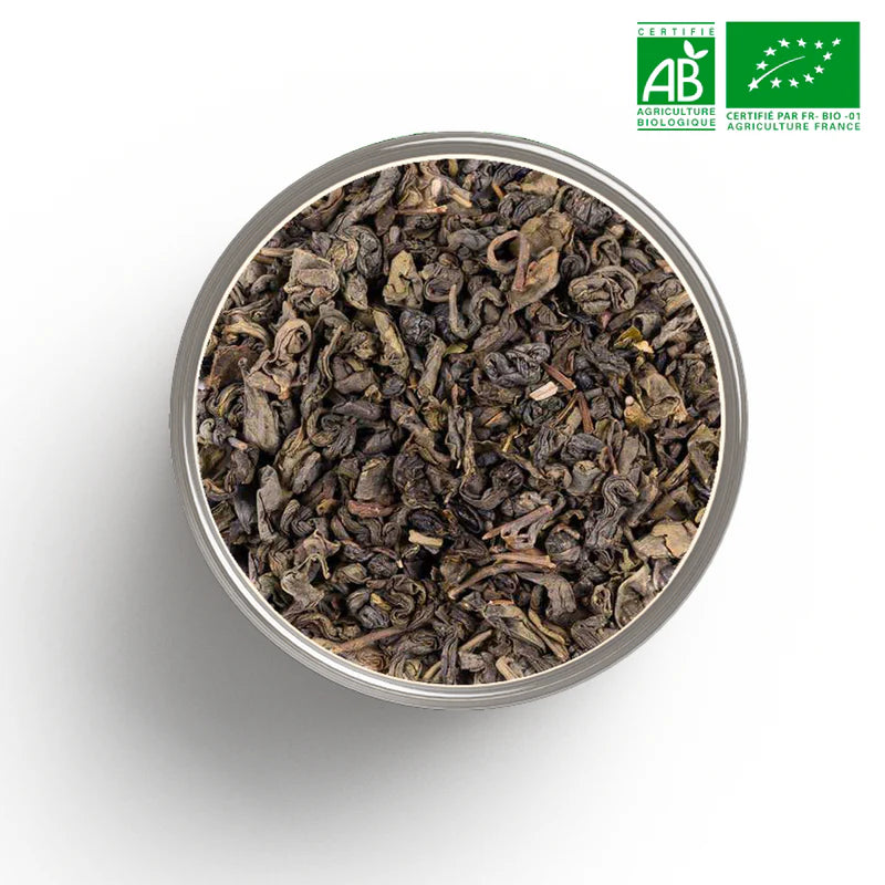 Tasse de Menthéa bio - thé à la menthe style marocain Gunpowder - digestion et tonicité