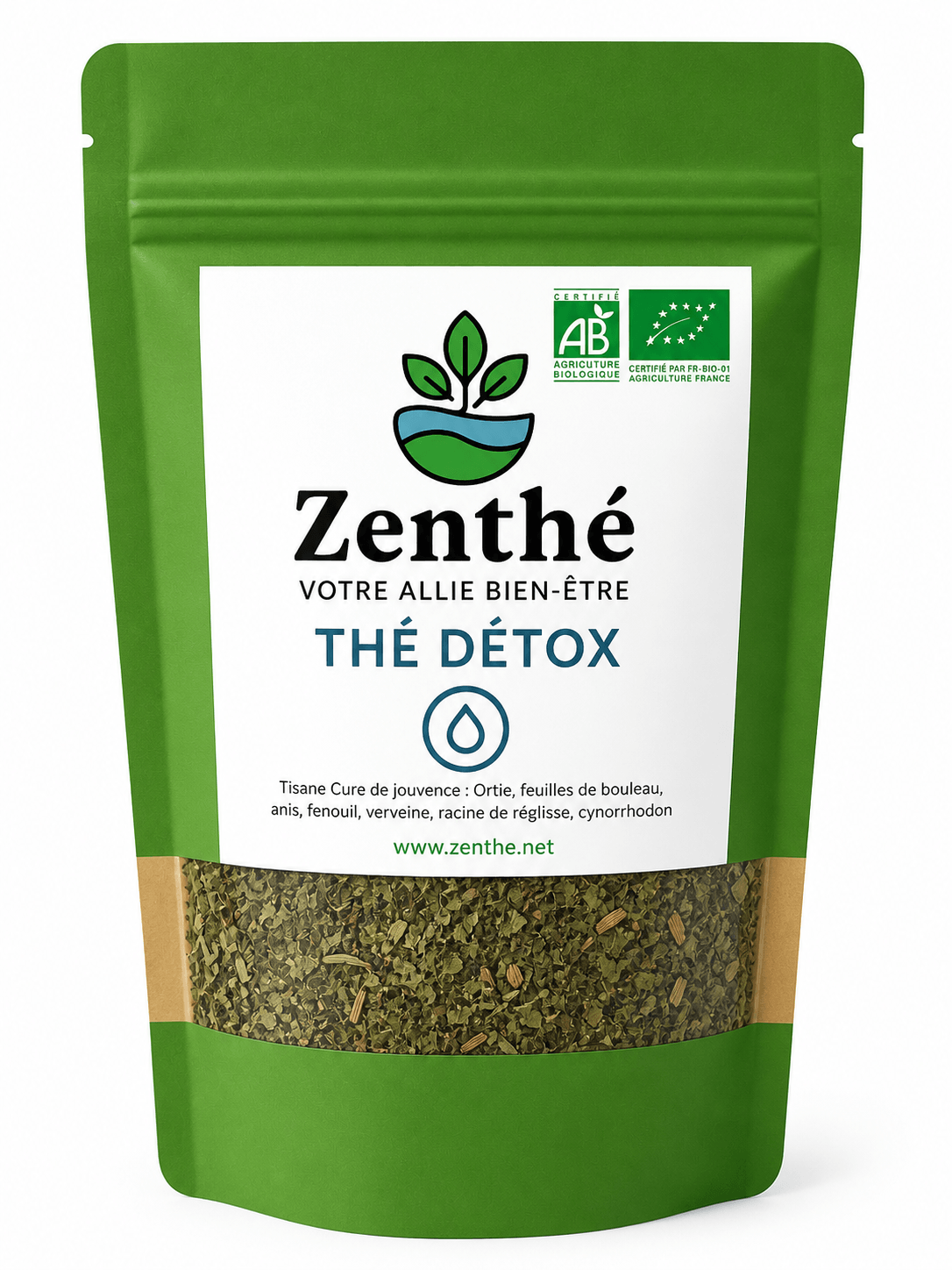 Tisane Cure de Jouvence bio vrac - ortie bouleau prêle cynorrhodon réglisse - ZenThé