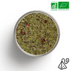 Tasse de tisane minceur bio rouge - hibiscus myrtille drainage naturel