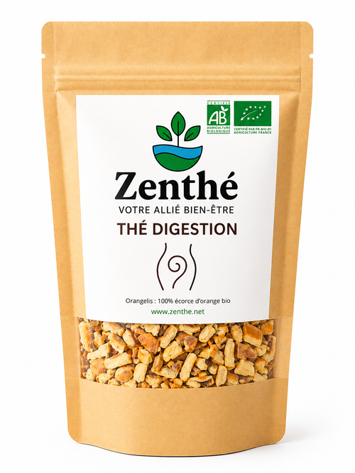 Tasse d'Orangelis bio - infusion écorce d'orange dorée tonique et digestive