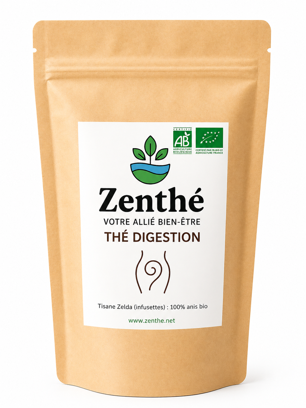 Tisane Zelda bio infusettes - rooibos framboise cassis verveine passiflore - ZenThé