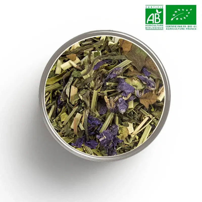 Tasse Verdépur bio couleur vert-dorée - détox énergie douce moringa sencha maté matin